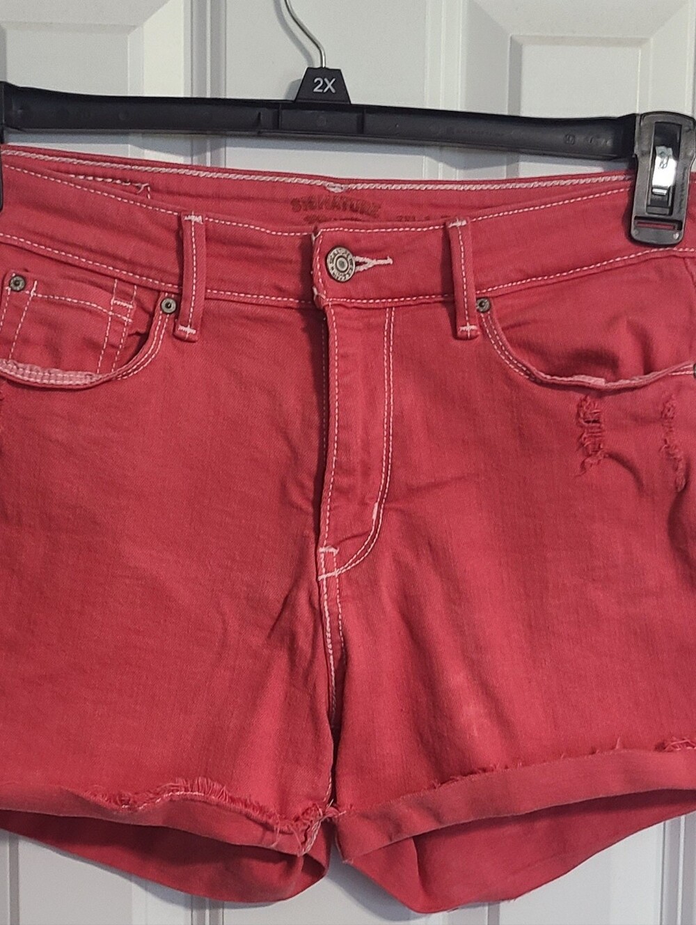 Levi's Red Denim Women's Jean Shorts